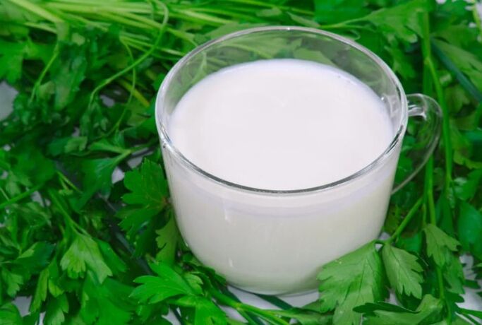 Perejil con kéfir
