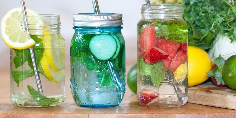 agua de frutas para beber dieta